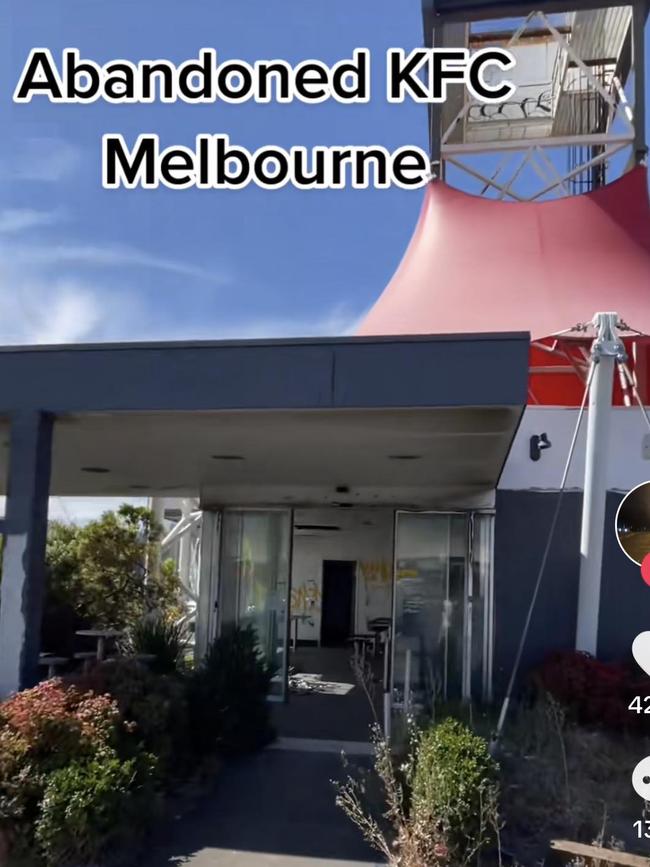 Abandoned KFC near the Westgate. Picture: TikTok Matt Urbex