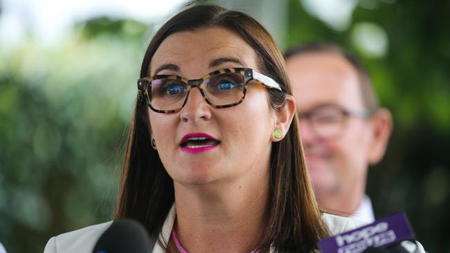 Opposition Education spokesperson Sarah Mitchell said with multiple cuts to contractors in the budget, the government had opened itself up to put students and staff at risk. Picture: NCA Newswire / Gaye Gerard