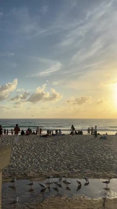 Surfers Paradise beach, New Year's Day 2025