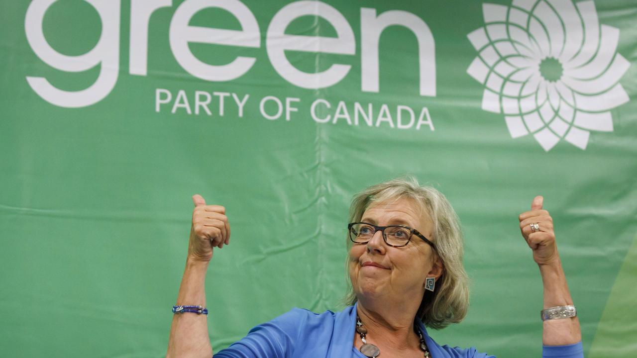 Canadas Green Party Edited Photo Of Leader Holding Disposable Cup Au — Australias 2919