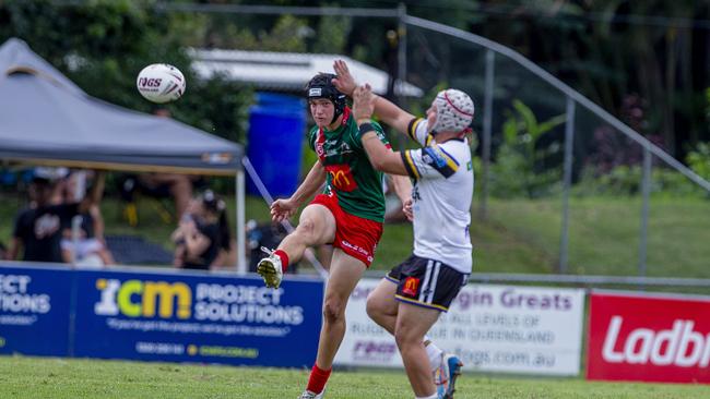 Cyril Connell Challenge action on Sunday – Magpies vs WM Seagulls at Davies Park Picture: Jerad Williams