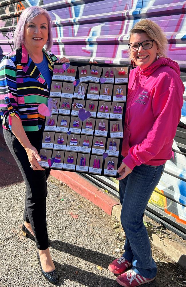 Ms Hunter said putting her earrings on the market opened a number of doors for her business. Picture: Supplied
