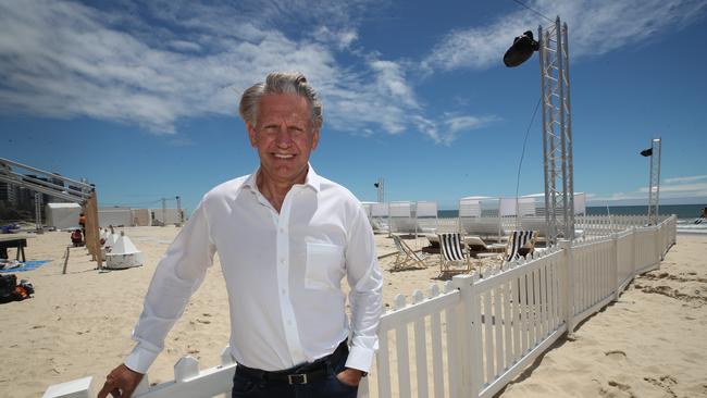 Chair of Australian Venue Co Bob East at Kurrawa Beach Club. Picture: Glenn Hampson