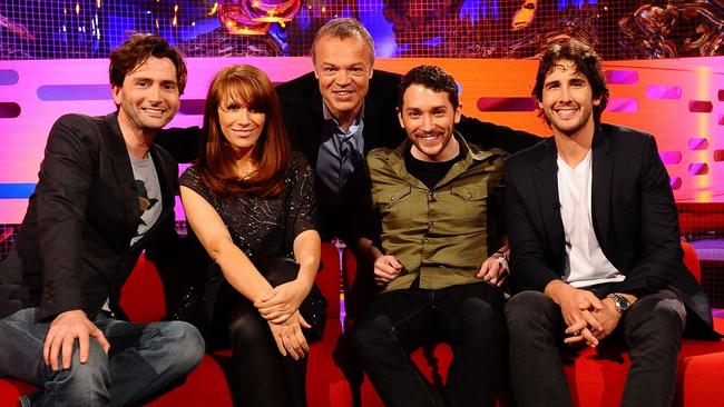 Tate joins guests David Tennant, Jon Richardson and Josh Groban on Graham Norton’s hit show.