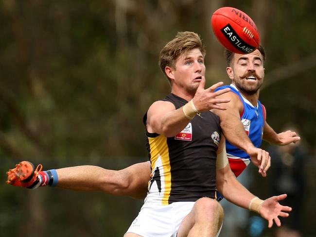 Charlie Haley kicked three goals for the winners. Picture: Stuart Milligan