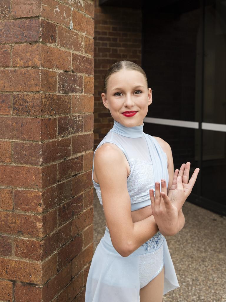 The Base Performing Arts dancer Ella Davis at the 77th City of Toowoomba Eisteddfod at Empire Theatres, Friday, August 4, 2023. Picture: Kevin Farmer