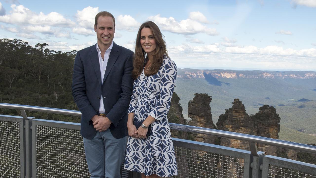 The Duke and Duchess of Cambridge helped promote the Blue Mountains to an international audience back in 2014. Picture: Arthur Edwards- WPA Pool/Getty Images )