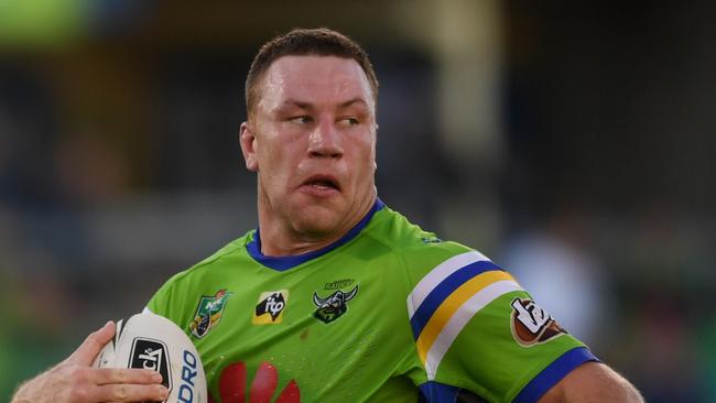 <a capiid="ed6d1dd9d0096dd4e1a388bcb97d9e12" class="capi-video">Austin likely to play</a>                     Shannon Boyd of the Raiders runs with the ball during the Round 9 NRL match between the Canberra Raiders and the Gold Coast Titans at GIO Stadium in Canberra, Saturday, May 5, 2018. (AAP Image/Lukas Coch) NO ARCHIVING, EDITORIAL USE ONLY