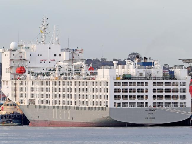 The Al Kuwait in Fremantle harbour. Picture: AAP