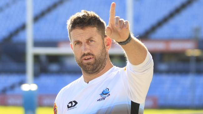 Josh Hannay has taken over as interim coach at the Sharks. Picture: Mark Evans/Getty Images