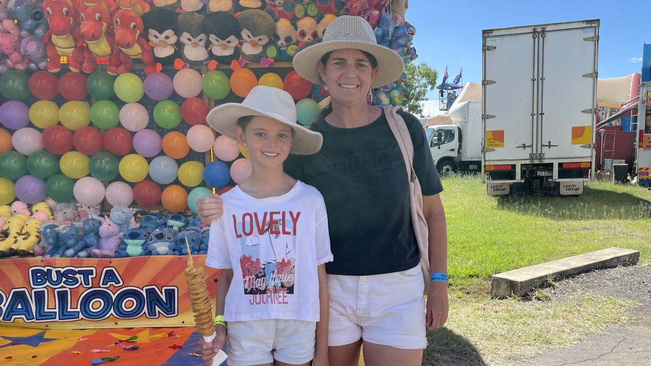 Andrea and Summer at the Dalby Show 2022 Picture: Emily Devon