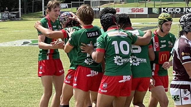 The Wynnum Manly Connell Challenge side celebrates.