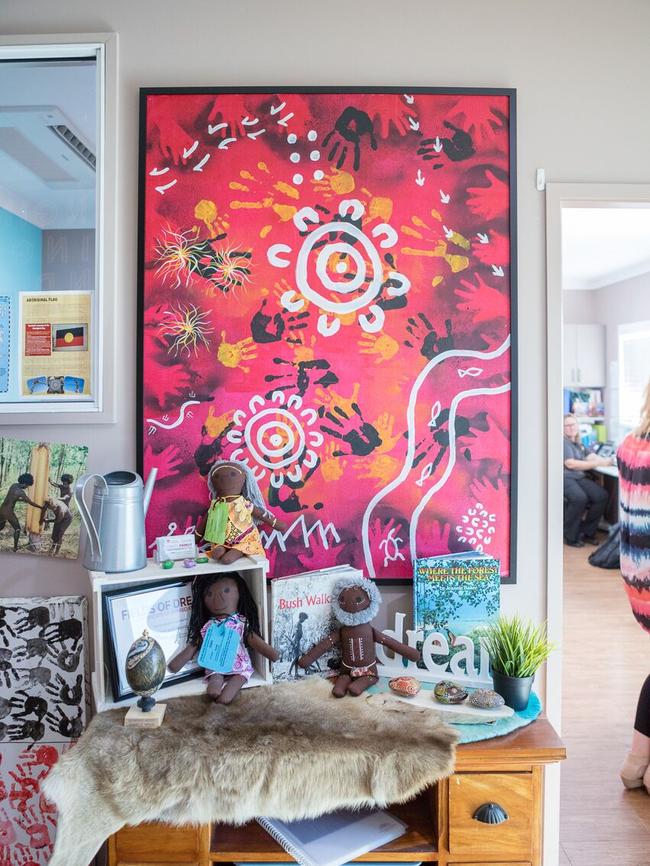 Touches of Indigenous culture can be spotted throughout the space.