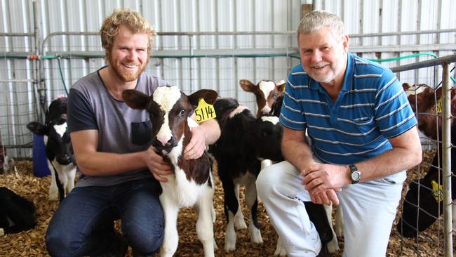 Dairy farmers and volunteer surf lifesavers Andrew, left, and Ross died in the waters off Port Campbell.