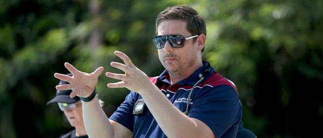 David Lush coaches Olympians Emily Seebohm and Brittany Elmslie and a host of other rising internationals at Brisbane Grammar Swim Club. But he has also volunteered his services to help BSHS.                                                 Picture: Marc McCormack