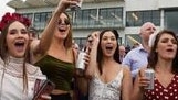 Revellers at last year's Melbourne Cup Day at the Gold Coast Turf Club (2017)