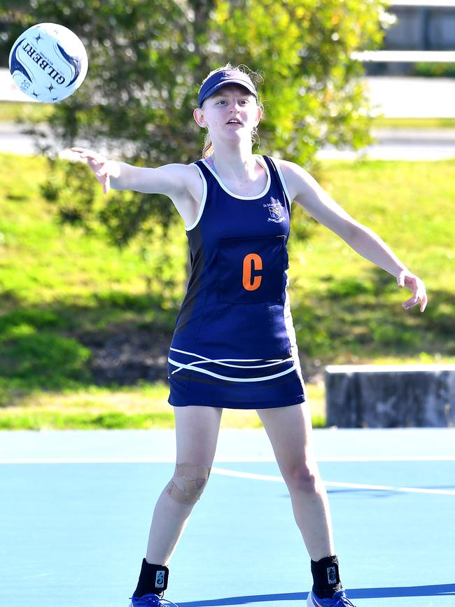 QGSSSA netball with Clayfield College, St Margaret's Anglican Girls' School and Brisbane Girls Grammar School. Saturday July 16, 2022. Picture, John Gass