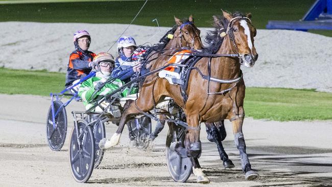 James Herbertson drives Let Her Roll to victory at Melton earlier this month. Picture: Stuart McCormick