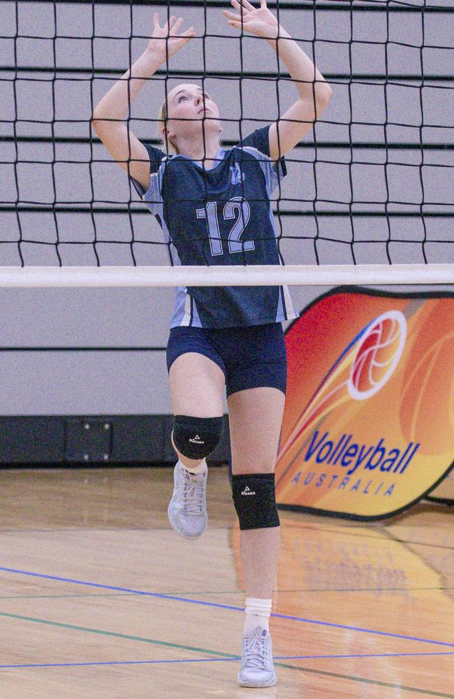 The Australian Volleyball Schools Cup is being played at the Gold Coast Sports and Leisure Centre in Carrara. Picture: Glenn Campbell