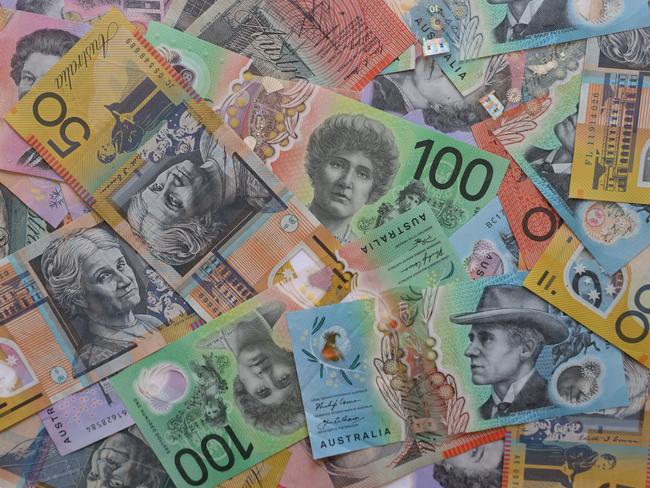 AUSTRALIA - NewsWire Photos - General view editorial generic stock photo of Australian cash money currency. Picture: NCA NewsWire / Nicholas Eagar