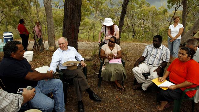 Then-prime minister John Howard with Pearson in 2005. Picture: Eddie Safarik