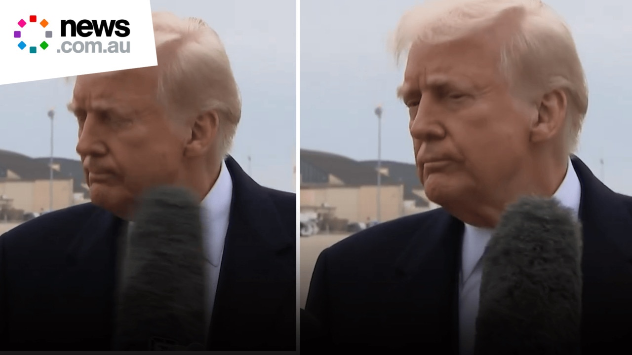 Donald Trump hit in face with reporter's boom microphone