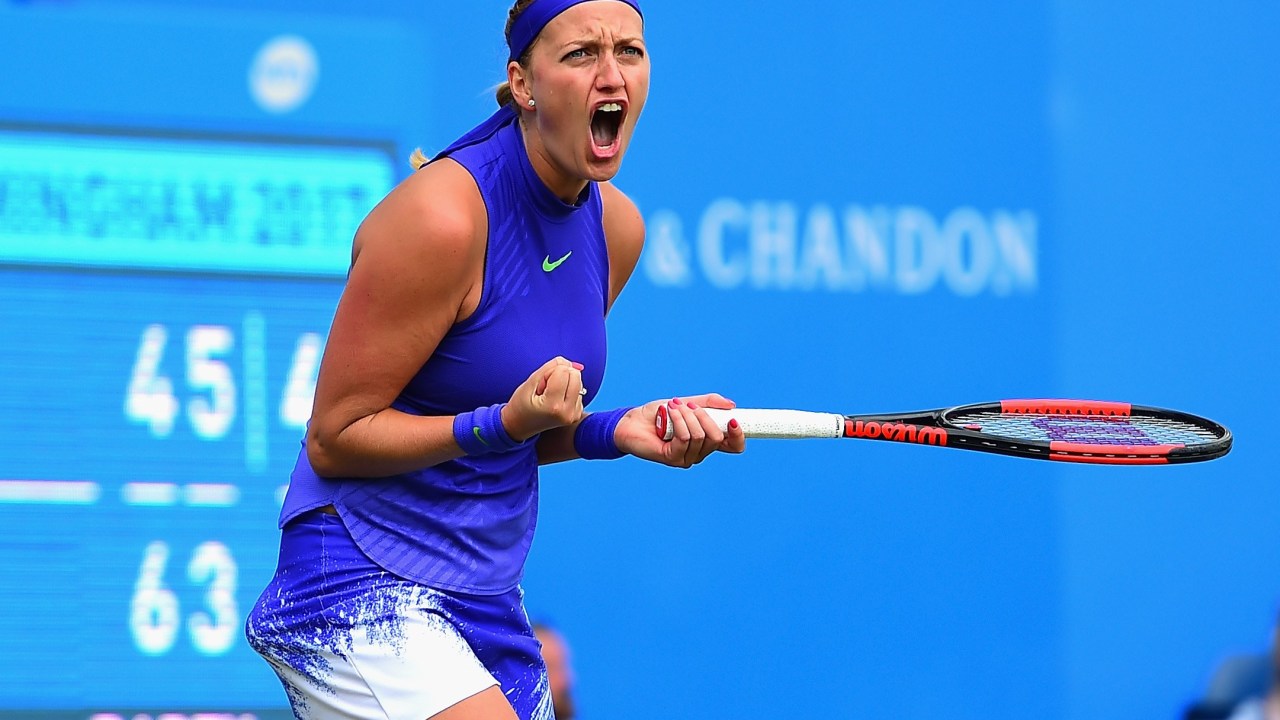 Petra Kvitova wins Aegon Classic in Birmingham after being stabbed