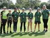 Sydney Thunder WBBL player Stefanie Daffara presented the 17 NW Castle Hill Thunder Premiership team members Jessika Nash, Sonali Ram, Alannah Hungerford, Lily Hodge, Molly Godsell and Sara Hodge with their medallions at Howell Oval, Penrith, on Sunday, December 6. (Absent from photo: Hayley Silver-Holmes, Isabella Malgioglio, Kate Peterson). Picture: Michael Hungerford