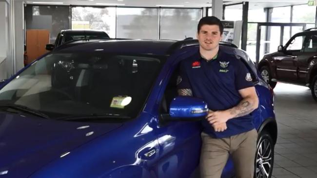 John Bateman received a sponsored car when he arrived in Canberra from the UK.