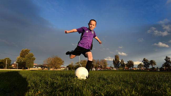 Abbey from the Maribyrnong Swifts Football Club is hoping Melbourne Victory’s proposed junior academy proves a winner. Picture: David Smith