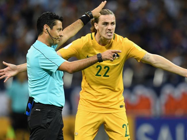 Socceroos star Jackson Irvine has a yellow card lifeline.