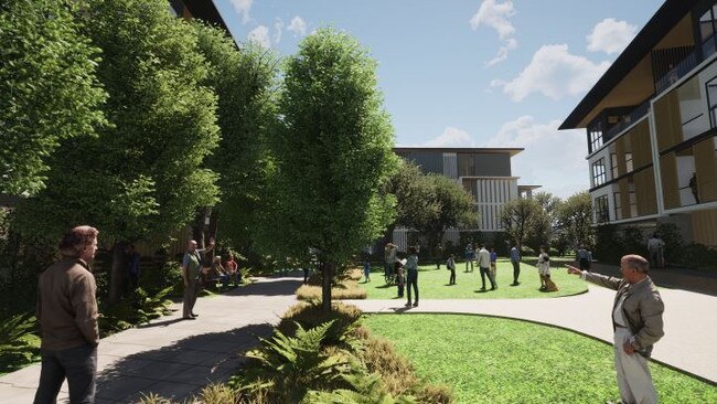 The village green will be a focal point for residents to mingle and enjoy the fresh air. Picture: supplied