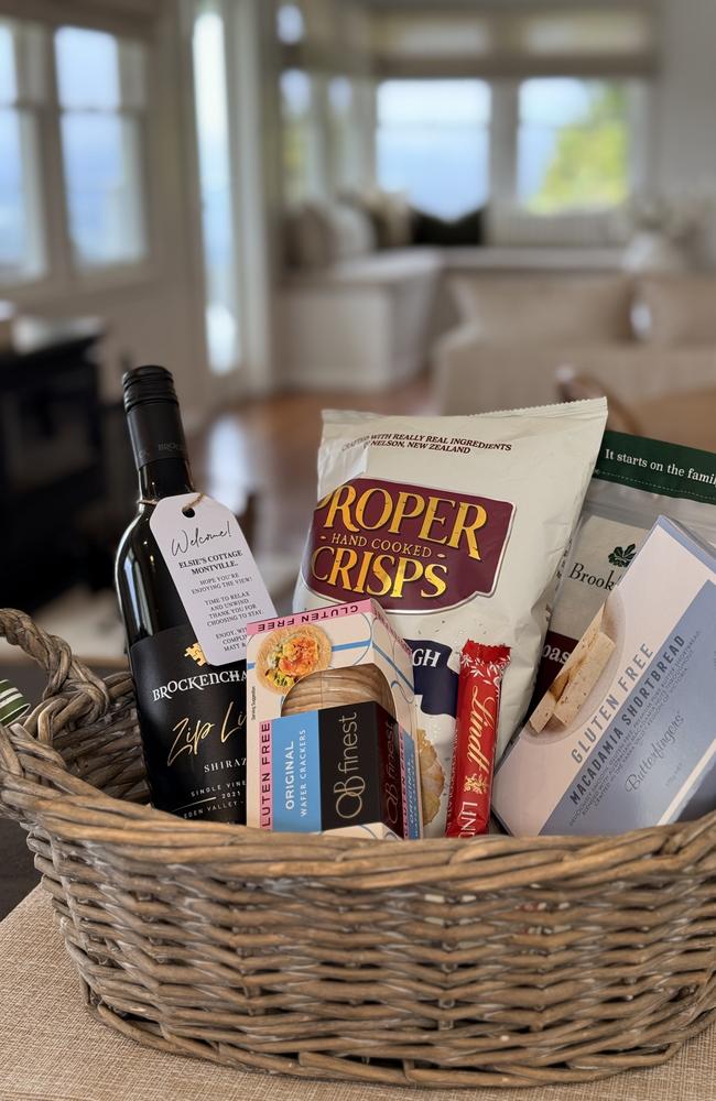 The welcome hamper we received on arrival. Photo: Mark Furler