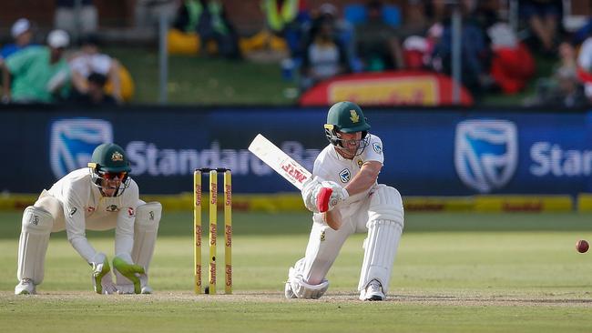 AB de Villiers is yet to be dismissed by a bowler in the series.