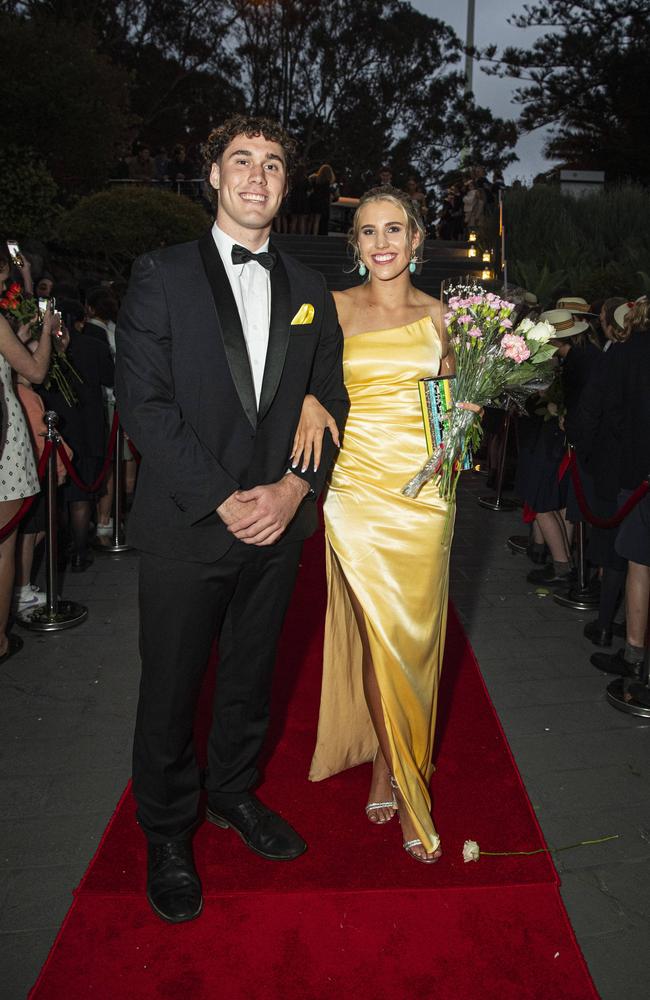 Ruby Leicht and partner Chace Oates arrive at The Glennie School formal at Picnic Point, Thursday, September 12, 2024. Picture: Kevin Farmer