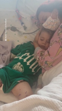 Skyla fights for her life, in hospital with Meningococcal