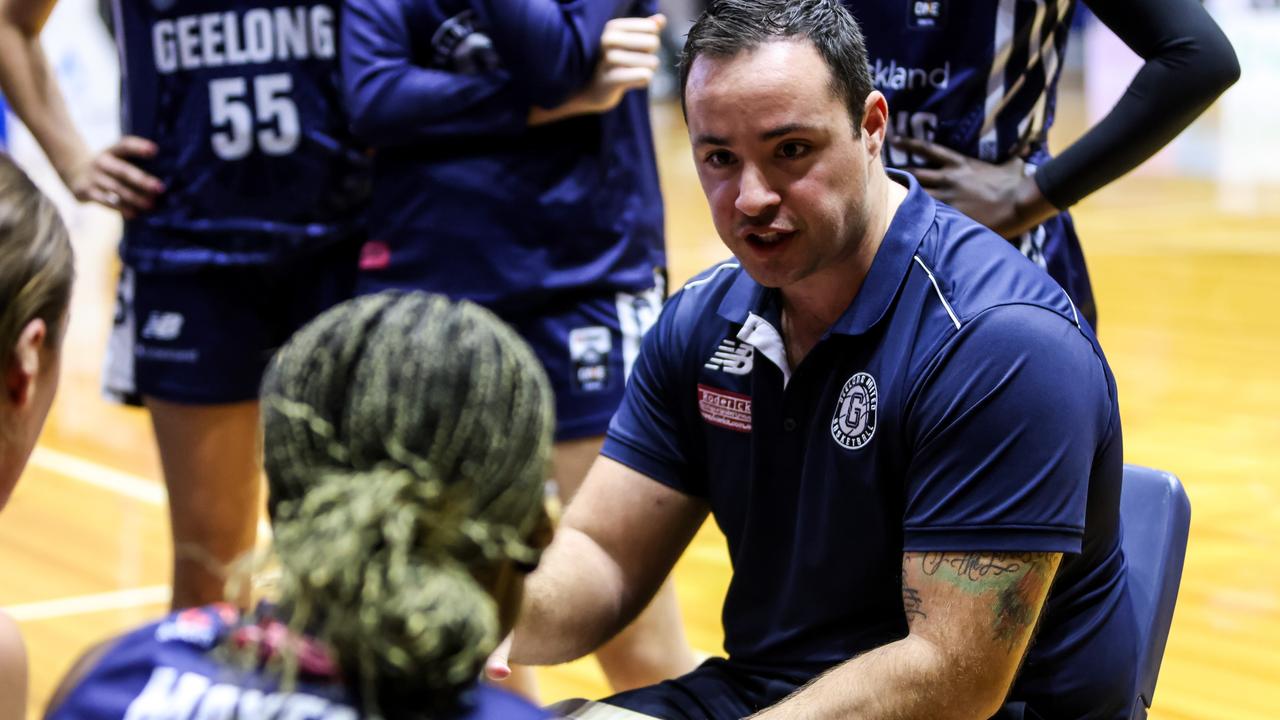 Geelong United's NBL1 women’s coach Jamie Petty. Picture: Ian Knight Photography.