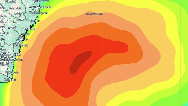 Large and hazardous surf is forecast to batter the New South Wales coastline over the coming days, as two powerful swell systems move in rapid succession across the Tasman Sea and Southern Ocean. Picture: Weatherzone