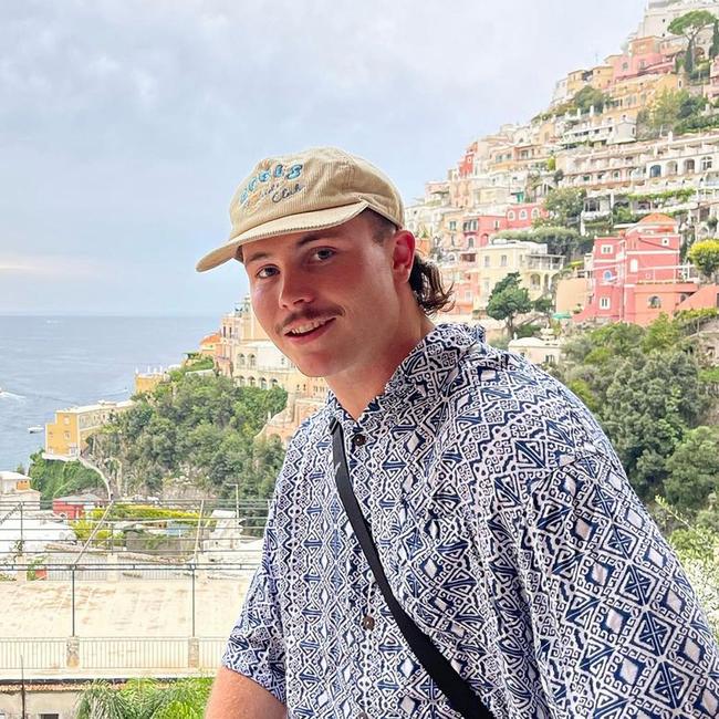 Liam Hampson pictured in Europe. He was tragically found dead after a night out in Barcelona. Picture: Instagram