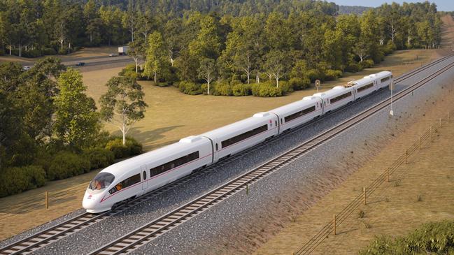 It currently takes just over four hours to travel by train to Canberra from Sydney but this would be slashed to one hour. Picture: Supplied