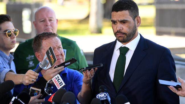 The Souths star was very apologetic after the incident. (AAP Image/Joel Carrett)