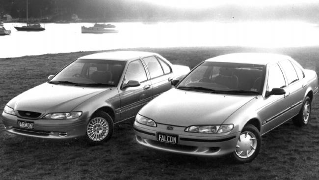 Rear-view ... the Ford Falcon last led the Australian car market in 1995.