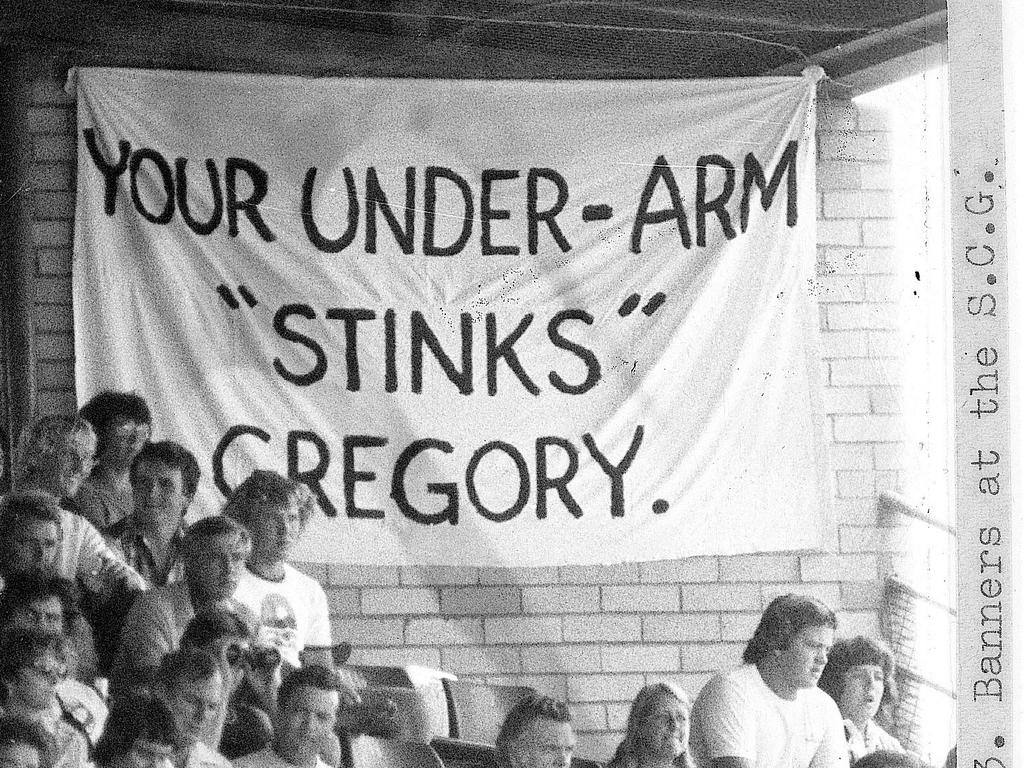 Banner at the SCG in 1981.