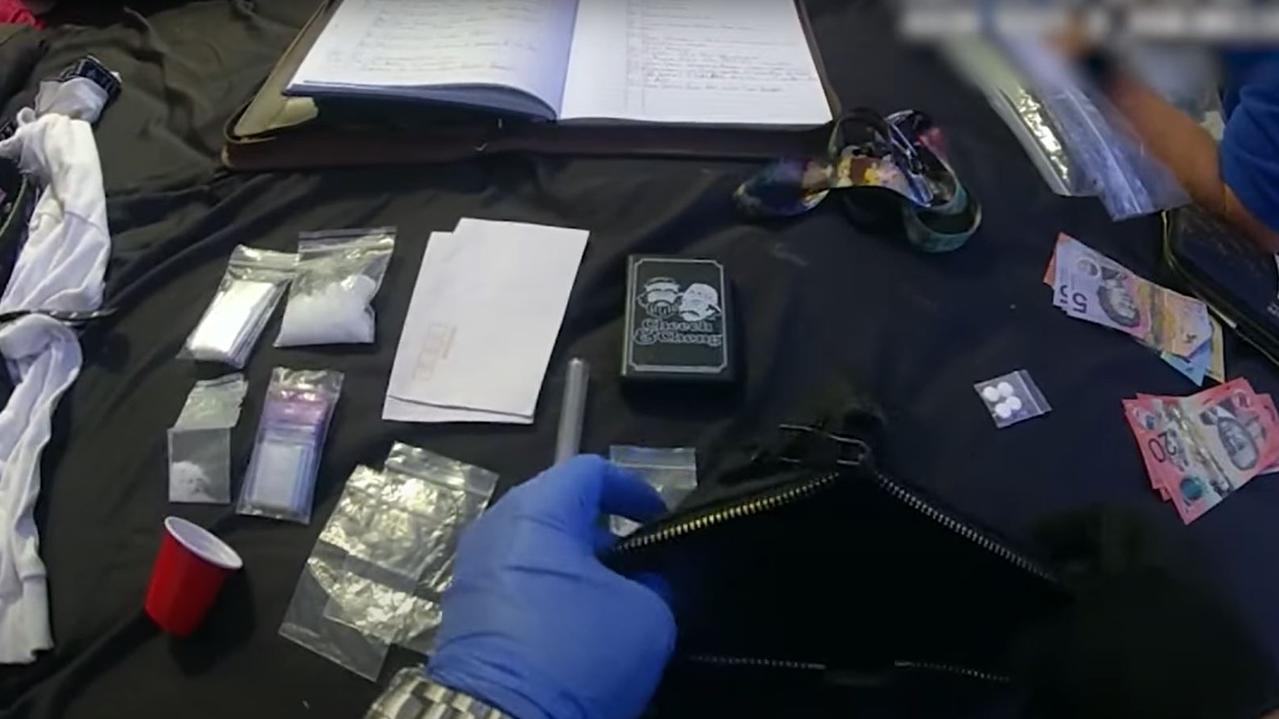 New footage has been released showing the dramatic moments of a major drug bust in Cairns, which led to the arrest of seven people and more than 100 charges last week. Picture: QPS