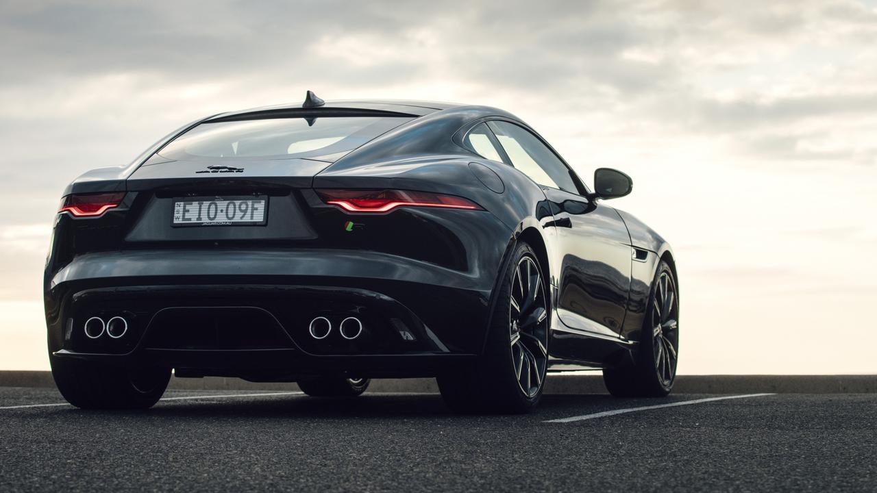 Boasting a timeless design ... the model 2021 Jaguar's F-Type R Coupe.