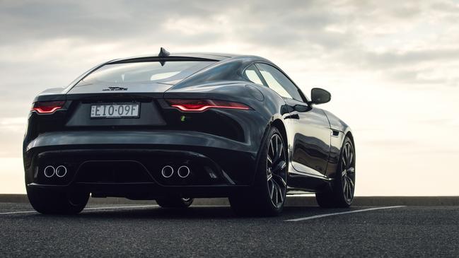 Boasting a timeless design ... the model 2021 Jaguar's F-Type R Coupe.