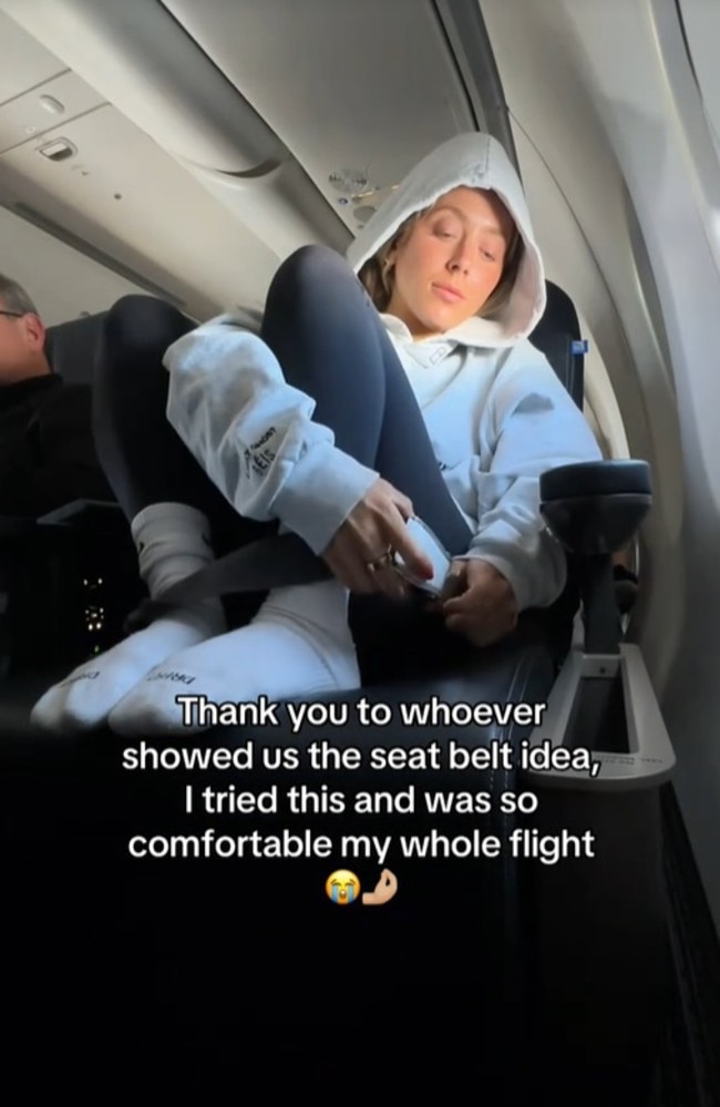 US influencer Abby Baffoe shared a controversial plane hack.