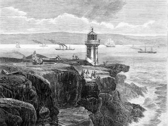 The Hornby Light in 1875. State Library of NSW