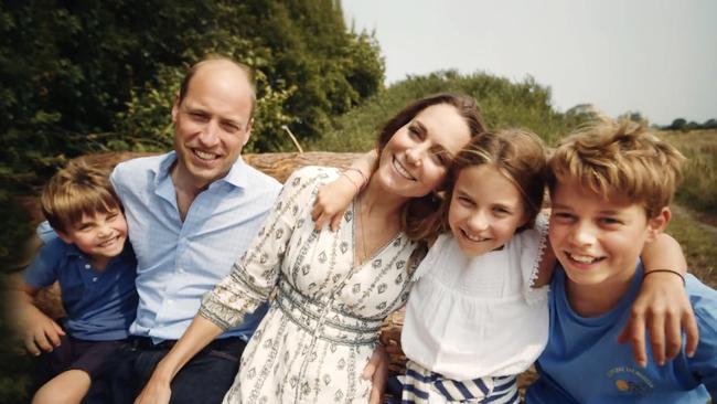 The princess, alongside her family, released a video message where she revealed how “incredibly tough” her cancer diagnosis had been on her family. Picture: Kensington Palace