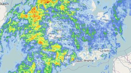 London rain radar second test ashes.